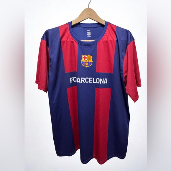 fc barcelona Other - FC Barcelona Messi # 10 Blue / red shirt soccer football Jersey XXL